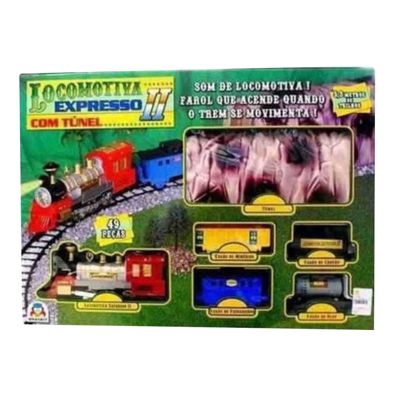 Trem Expresso Brinquedo Criança Ferrorama 13 Peças Oferta
