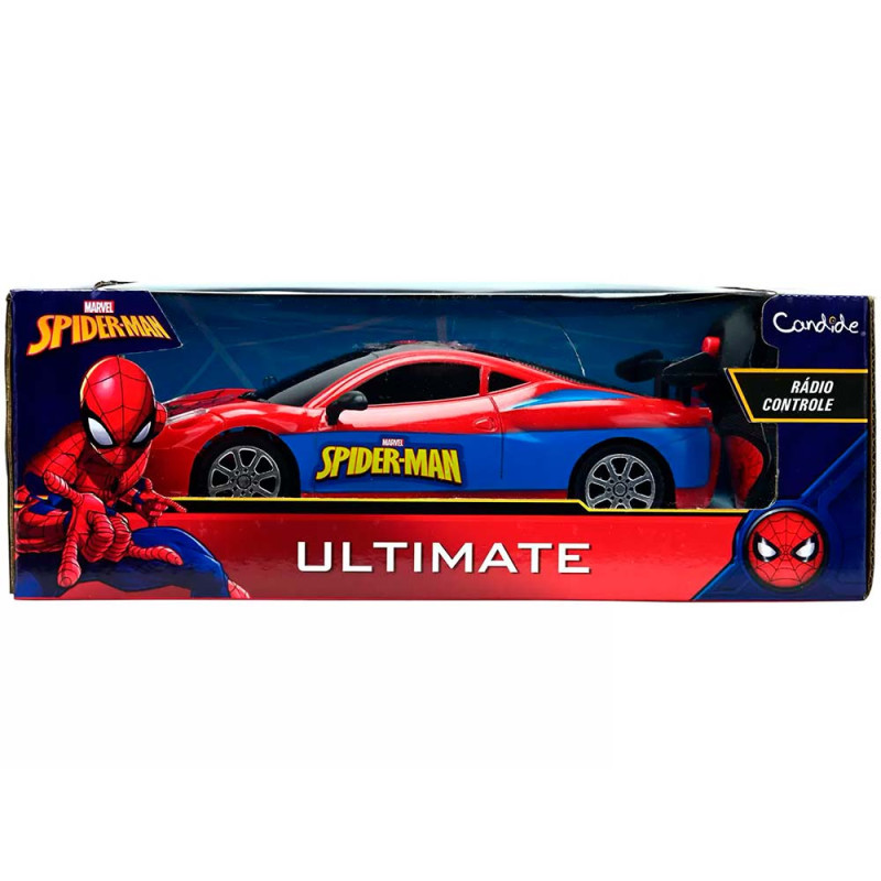 Carrinho Controle Remoto Homem Aranha Ultimate Candide