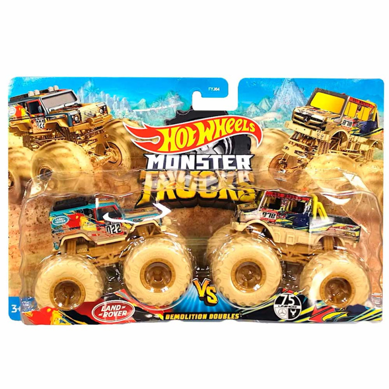 Hot Wheels Monster Trucks (2 Veículos) - Mattel