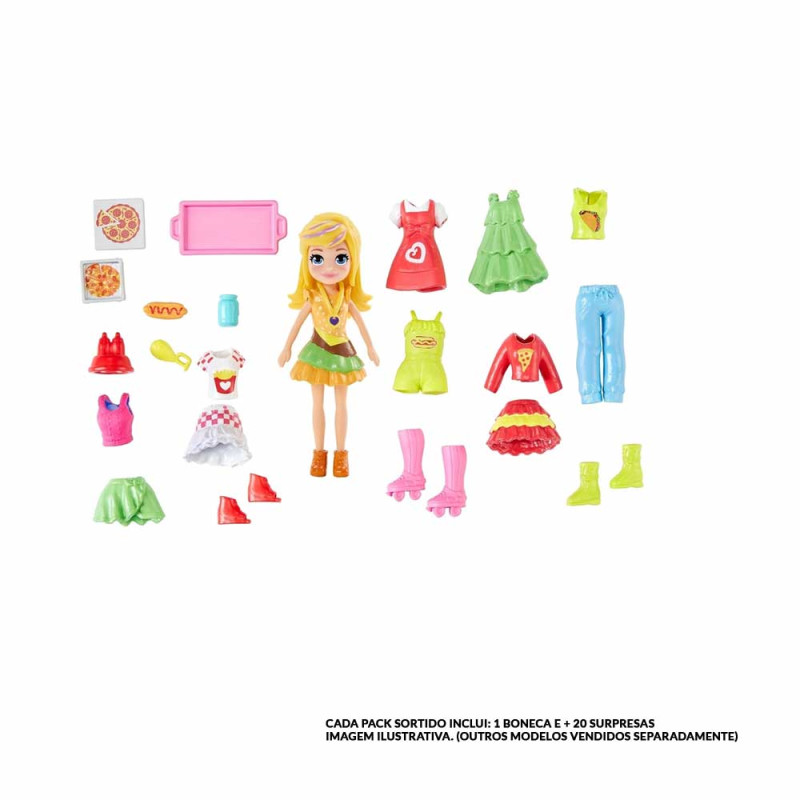 Boneca Polly Pocket Kit Fashion de Viagem Sortidos GFT92 - Mattel