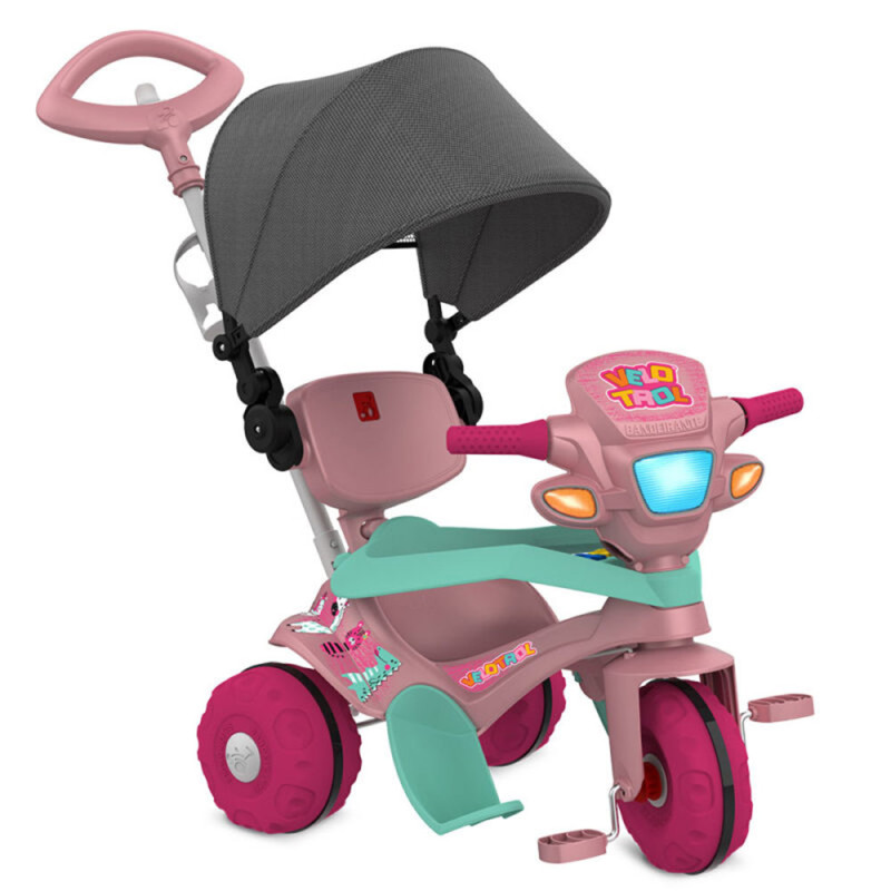 Triciclo infantil com Capota Haste 2 x 1 Importway : :  Brinquedos e Jogos