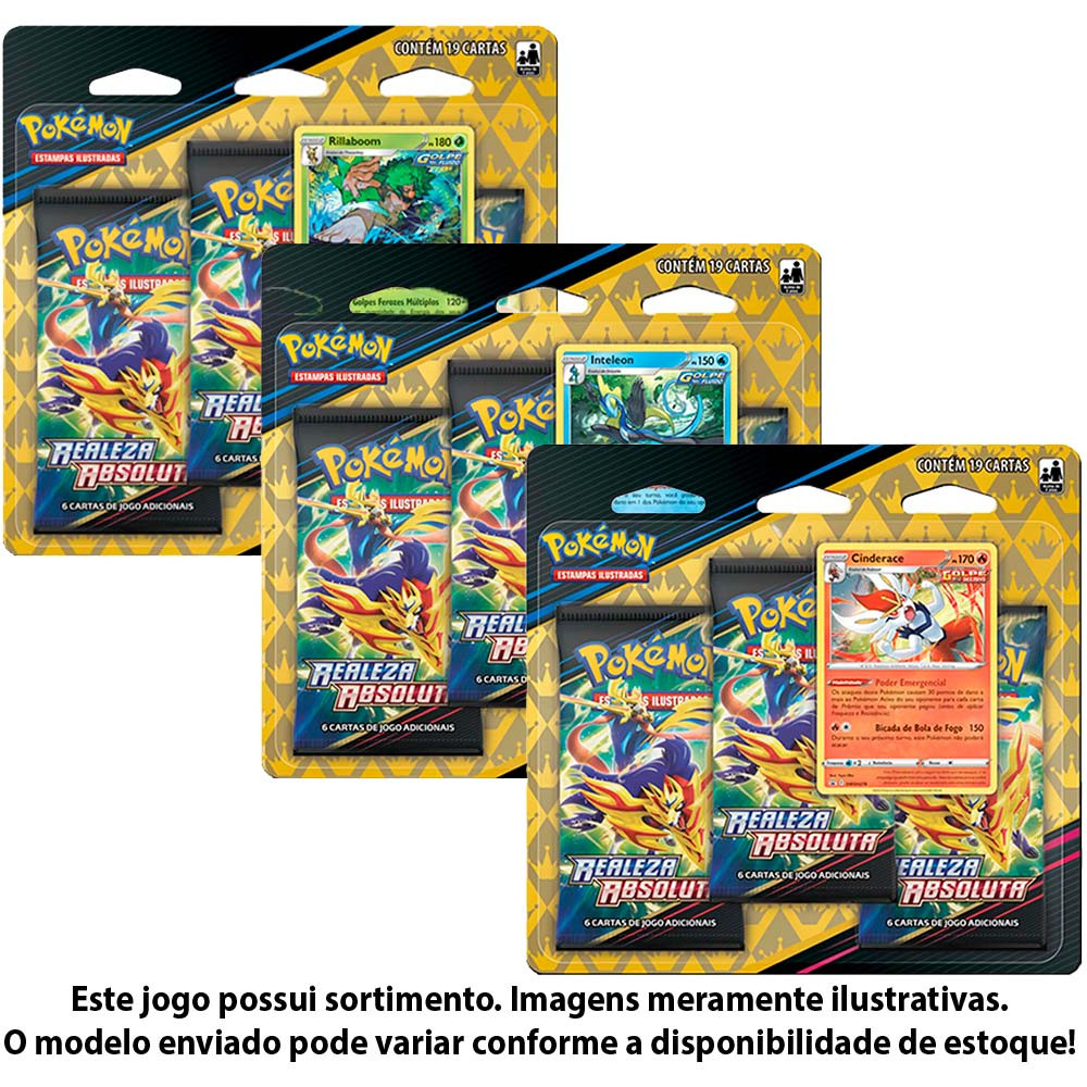 Blister Triplo Cartas Pokémon Tcg Pokémon Go Sortido
