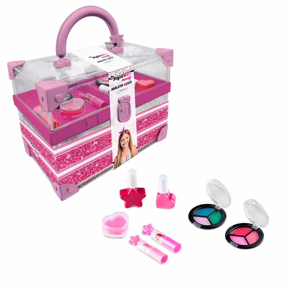 Brinquedo Infantil Kit Maquiagem para Boneca, Maquiagem Infantil - Virtual  Make