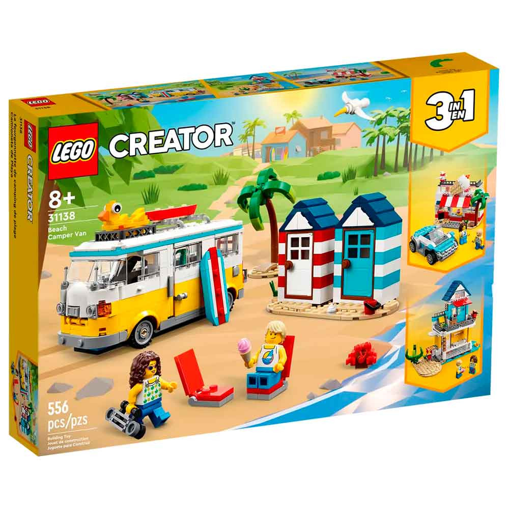 brinquedos toys lego creator lego creator 3 em 1 casa de praia