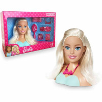 Boneca Barbie Busto P/pentear + Kit Salão De Beleza -c/vídeo :  : Brinquedos e Jogos