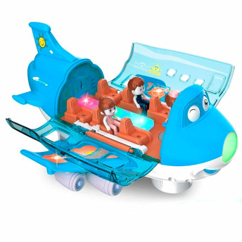 Avião Bate e Volta - Sons e Luzes - Azul - Zoop Toys