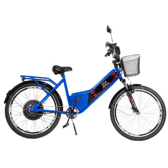 Bicicleta Elétrica - Aro 24 - Street PAM - 800w - Azul - Plug and Move