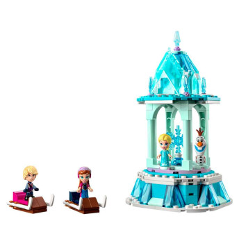 Blocos de Montar - Carrossel Mágico da Anna e da Elsa - 175 peças - LEGO Disney Frozen