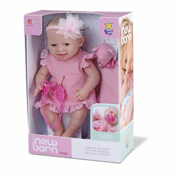 Boneca de Vinil - Diver New Born - Dengo - Divertoys