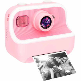 Câmera Fotográfica Digital Infantil Instantânea - Click Zoop - Rosa - Zoop Toys