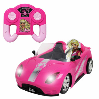 Carrinho de Controle Remoto - Barbie - Deluxe Car com Luzes - Candide