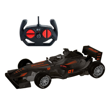 Carrinho de Controle Remoto - F1 Veloxx - Preto-Vermelho - Unik Toys