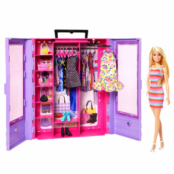 Conjunto e Boneca - Barbie - Armário Closet de Luxo - Mattel