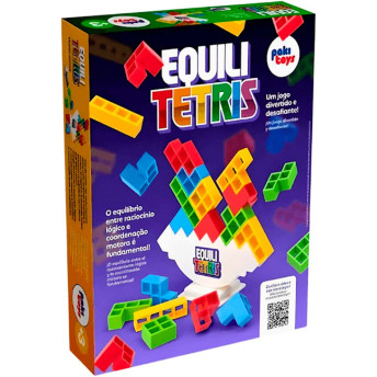 Jogo de Equilíbrio - Equili Tetris - 40 peças - Pakitoys