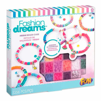 Kit Infantil - Fashion Dreams - Estojo de Miçangas Heishi - Fun Divirta-se