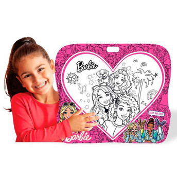 Lousa Infantil com Quebra-Cabeça - Barbie - Lousa Divertida - Fun Divirta-se