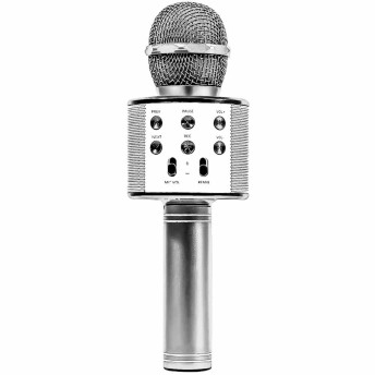 Microfone Bluetooth Infantil - Star Voice Karaokê - Prata - Zoop Toys