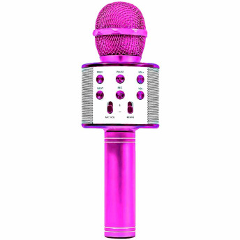 Microfone Bluetooth Infantil - Star Voice Karaokê - Rosa - Zoop Toys