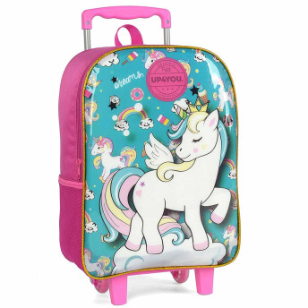 Mochila de Rodinha Infantil - Up4You - Unicórnio - Dreams - Luxcel