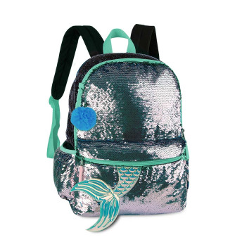 Mochila Infantil Sereia Paetê com Calda - Clio Style