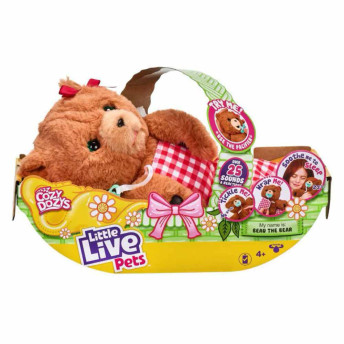 Pelúcia Interativa - Little Live Pets Cozy Dozys - Urso Beau - Fun Divirta-se