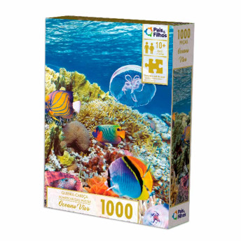 Quebra-Cabeça - 1000 Peças – Oceano Vivo – Pais e Filhos