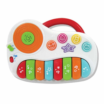 Teclado musical infantil piano musical com 31 teclas 8 sons e função  gravador infantil a pilhas pianinho bebe e crianças