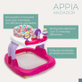 Andador Infantil para Bebê - Appia Rosa - Infanti