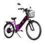 Bicicleta Elétrica - Aro 24 - Street PAM - 800w - Violeta - Plug and Move