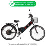 Bicicleta Elétrica - Aro 24 - Street PAM - 800w Lithium - Preta - Plug and Move