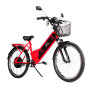 Bicicleta Elétrica - Aro 24 - Street PAM - 800w Lithium - Vermelha - Plug and Move