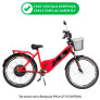 Bicicleta Elétrica - Aro 24 - Street PAM - 800w Lithium - Vermelha - Plug and Move