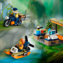 Bloco de Montar - CITY – Helicoptero Explorador da Selva no Acampamento Base  - 881  peças - LEGO