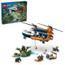 Bloco de Montar - CITY – Helicoptero Explorador da Selva no Acampamento Base  - 881  peças - LEGO