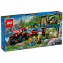 Bloco de Montar - Caminhão 4x4 e Bote de Bombeiros - 301 peças - LEGO City