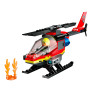 Blocos de Montar - Helicóptero de Resgate dos Bombeiros - 85 peças - LEGO City