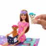 Boneca - Barbie Family - Festa do Pijama com Cachorrinho - Mattel