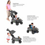 Carrinho de Passeio e Andador - Smart Baby Comfort Grafite - Bandeirante