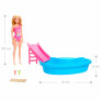 Conjunto e Boneca - Barbie Dreamhouse - Piscina Glam - Mattel