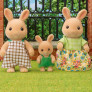 Figuras - Sylvanian Families - Família Coelhos Raio de Sol - Epoch Magia