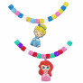 Kit Infantil - Disney Princesas - Pulseira e Colar com Pingentes - Toyng