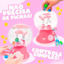 Mini Máquina Infantil de Pegar - Garra Divertida Ball Rosa - DM Toys