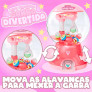 Mini Máquina Infantil de Pegar - Garra Divertida Ball Rosa - DM Toys