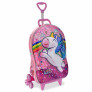 Mochila 3D de Rodinhas Infantil - Unicórnio - Cute Sweet - Rosa - Maxtoy